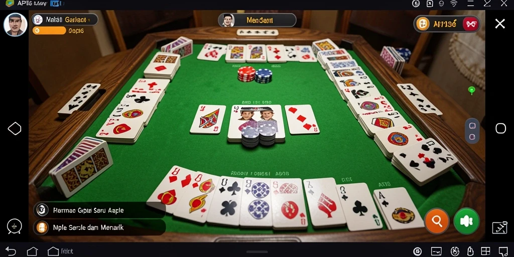 Screenshot gameplay API36 menampilkan aksi seru permainan Gaple.