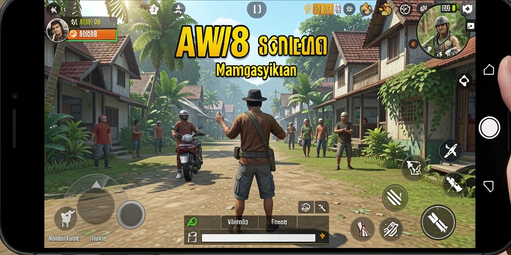 Tampilan gameplay AW8 yang menarik dan interaktif.