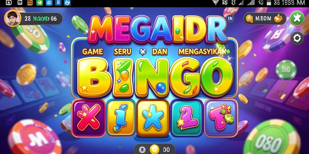 Tampilan gameplay seru di MEGAIDR dengan suasana Bingo yang dinamis.