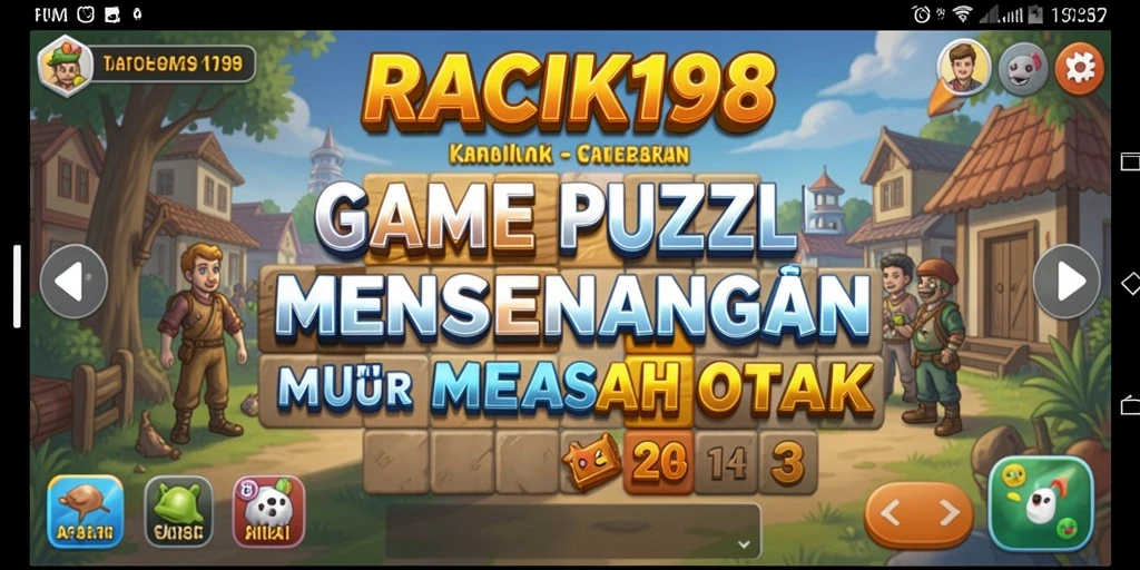 Tampilan gameplay menarik dari RACIK198 yang penuh tantangan Puzzle.