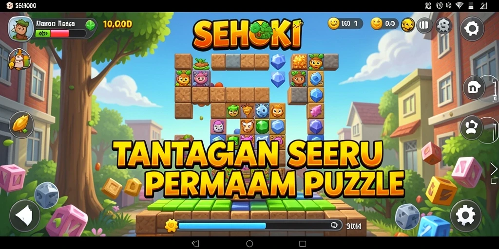 Tangkapan layar SEHOKI menampilkan gameplay Puzzle yang mendebarkan.