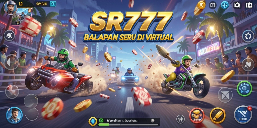 Tampak seru balapan di trek SR777 dengan grafik memukau.