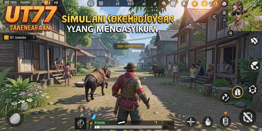 Tangkapan layar UT77 menampilkan gameplay simulasi yang menarik dan interaktif.