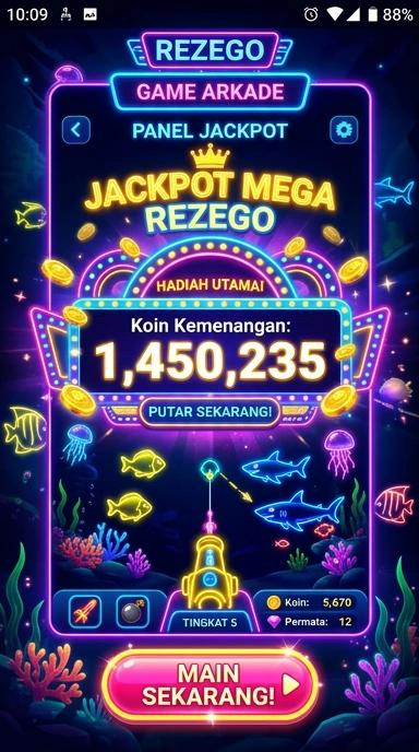 Tampilan antarmuka pengguna aplikasi rezego yang intuitif.